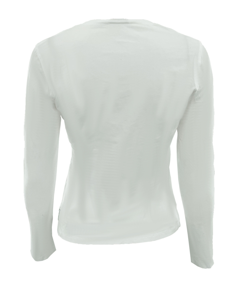 Armani Jeans Round Collar And Long-sleeved T-shirt In Gray