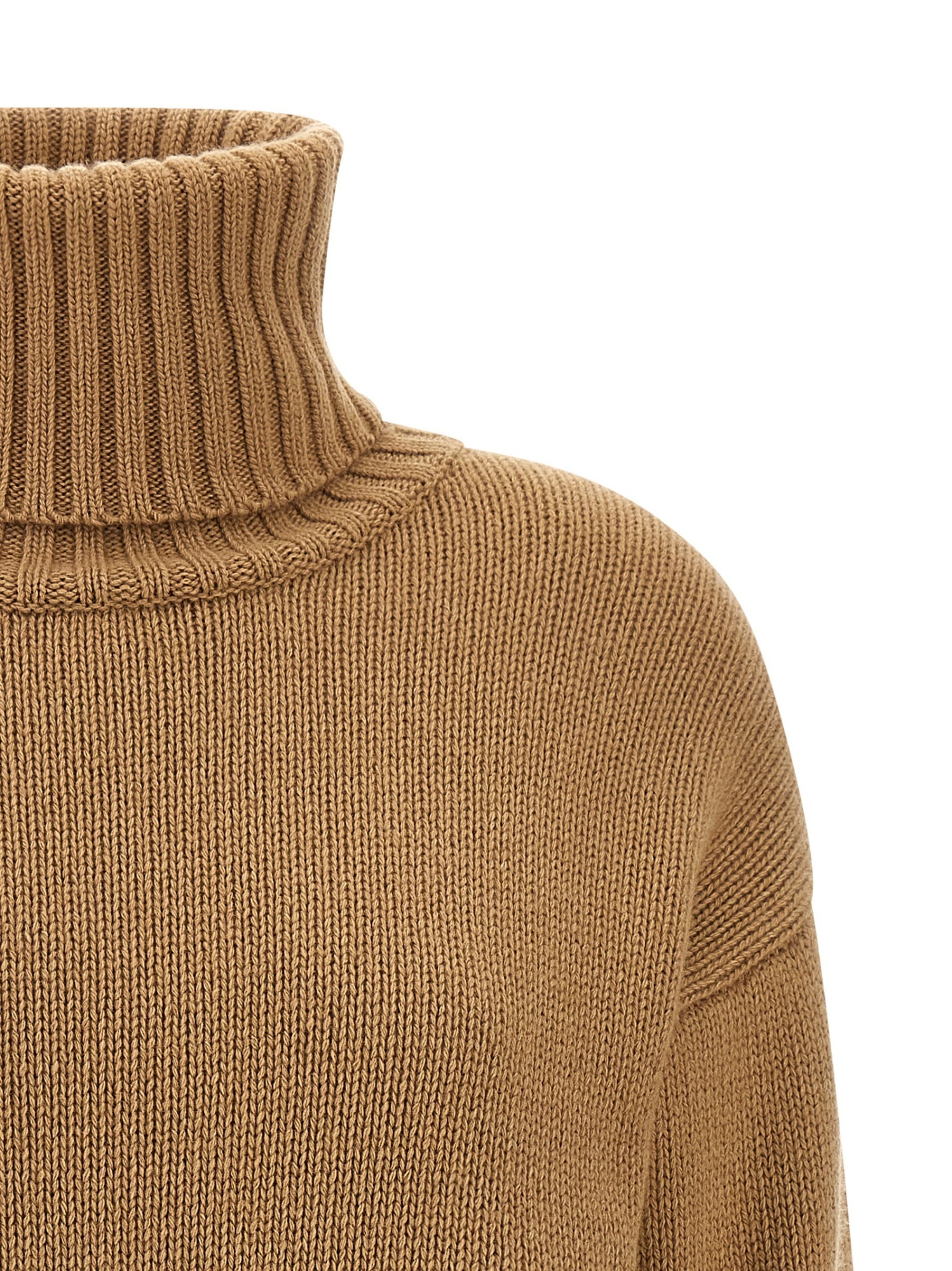 Jejia Vichy Cuffs Sweater In Brown