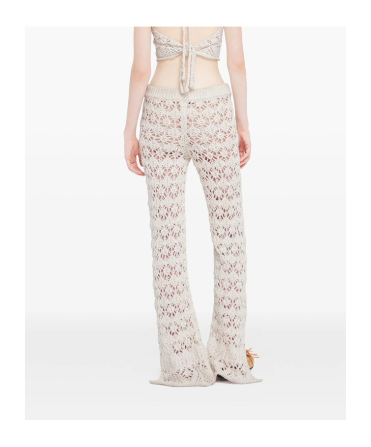Alanui Lagoon Romance Trousers In White