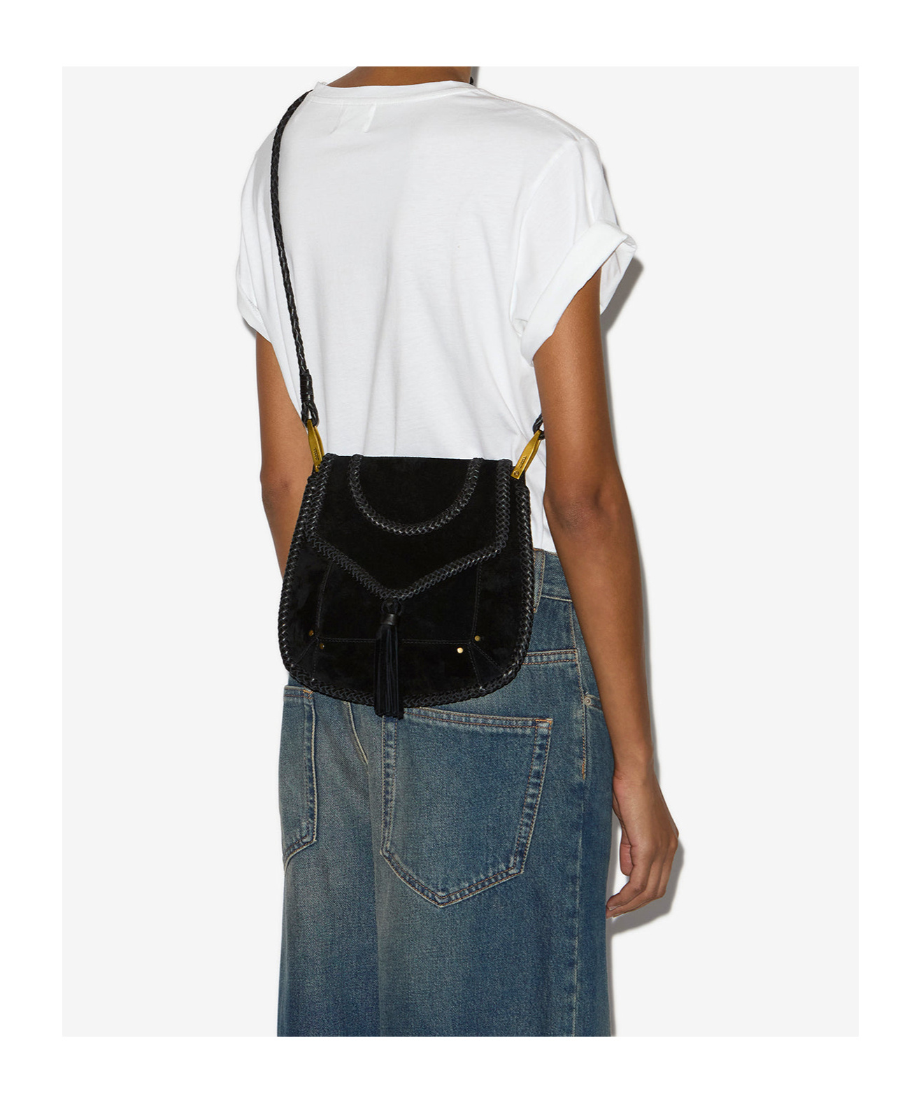 Shop Isabel Marant Anahi Bag In Black