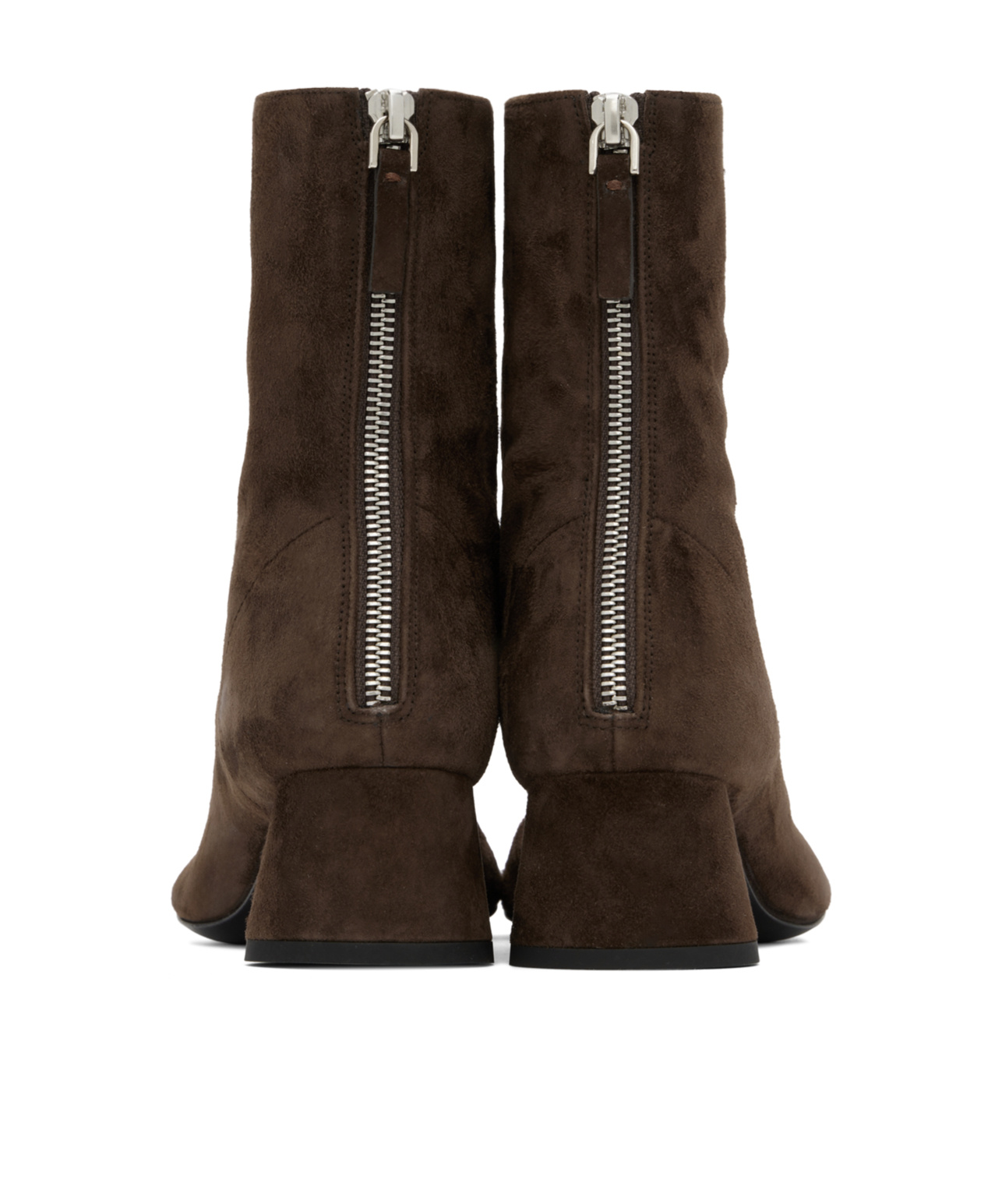 Proenza Schouler Back-zip Short Boots In Black