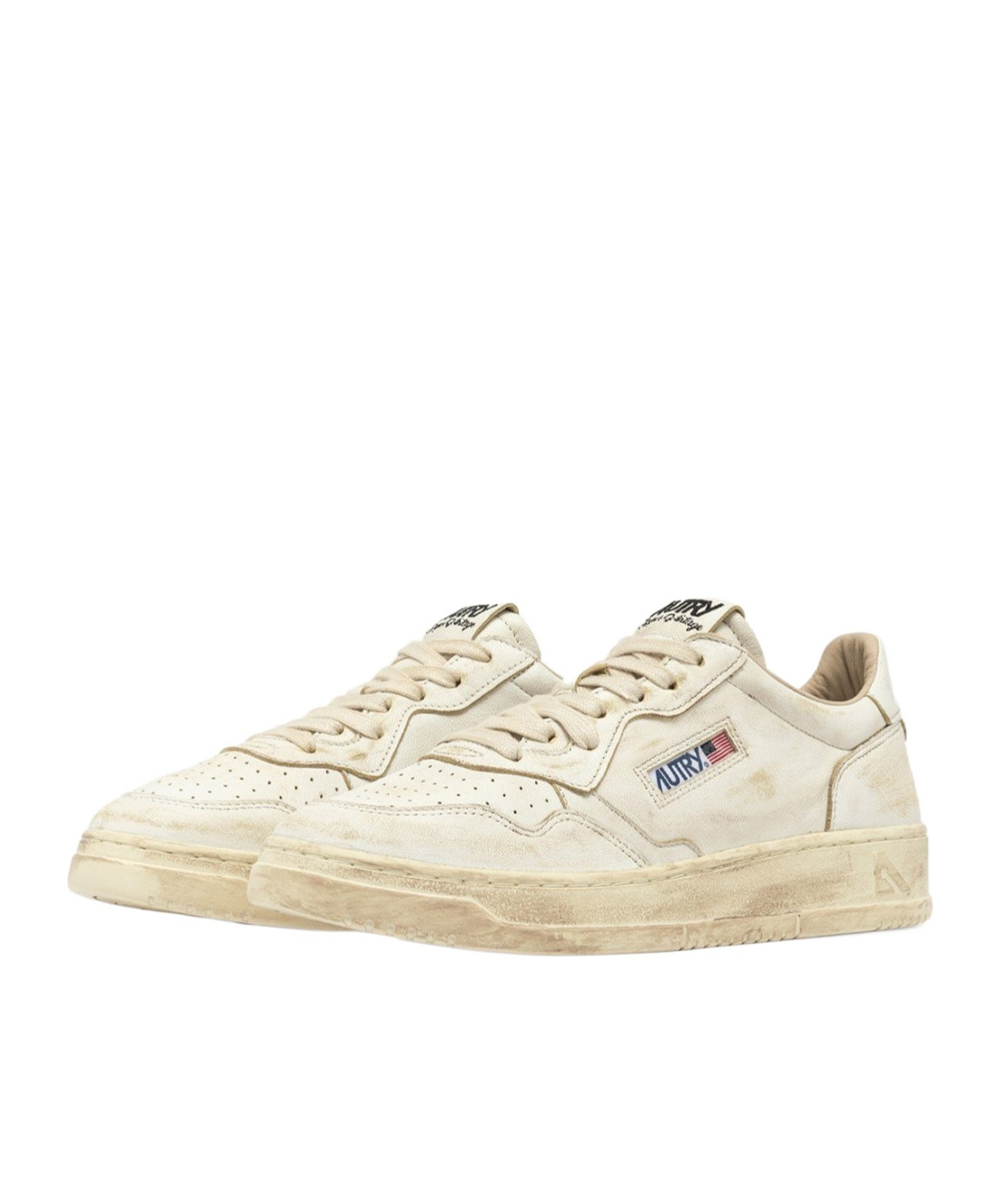 Autry Medalist Super Vintage Low-top Sneakers In White