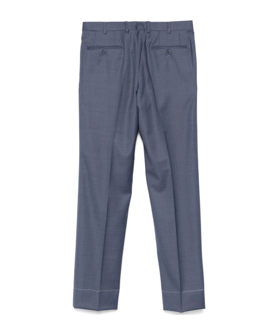 Brioni Tigullio Wool Trousers In Blue