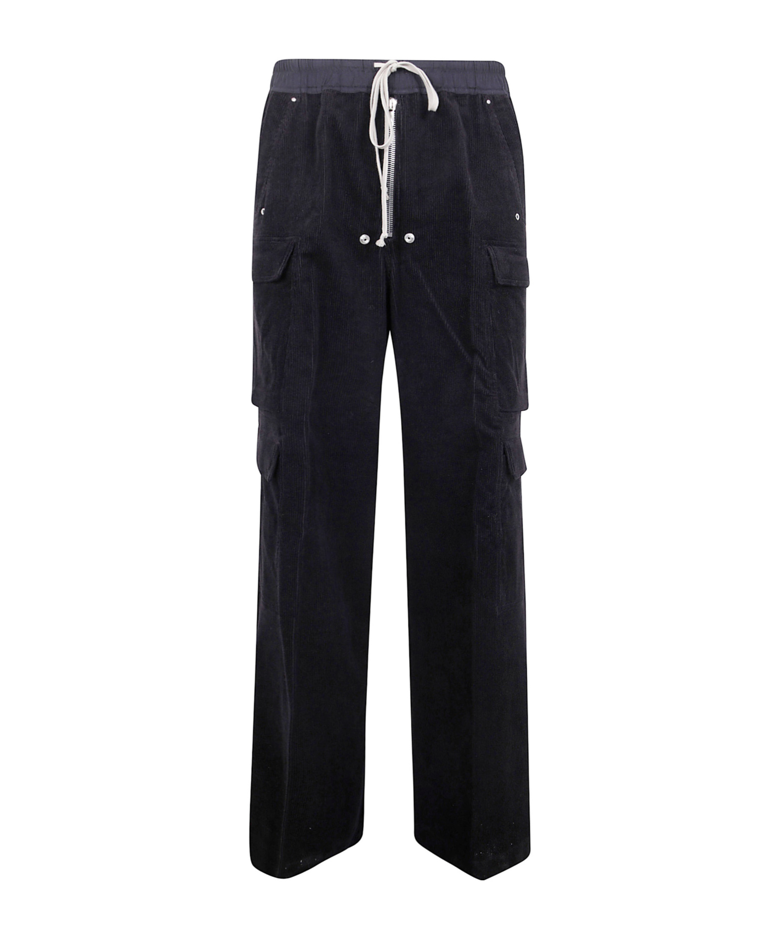 Rick Owens Drawstring Casual Pants In Blue