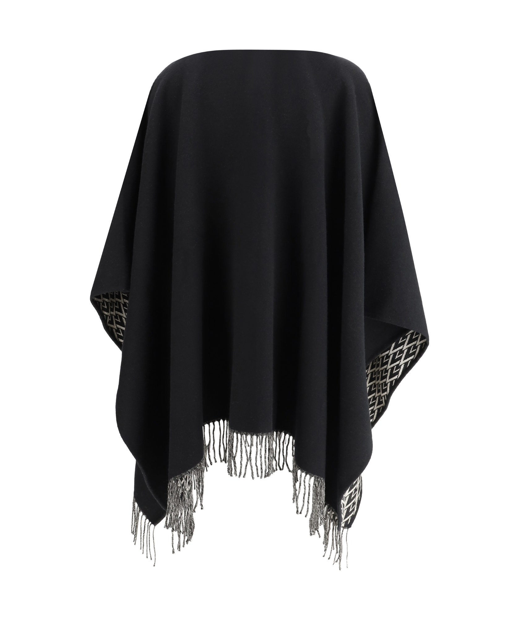 Valentino Toile Iconographe Poncho In Black