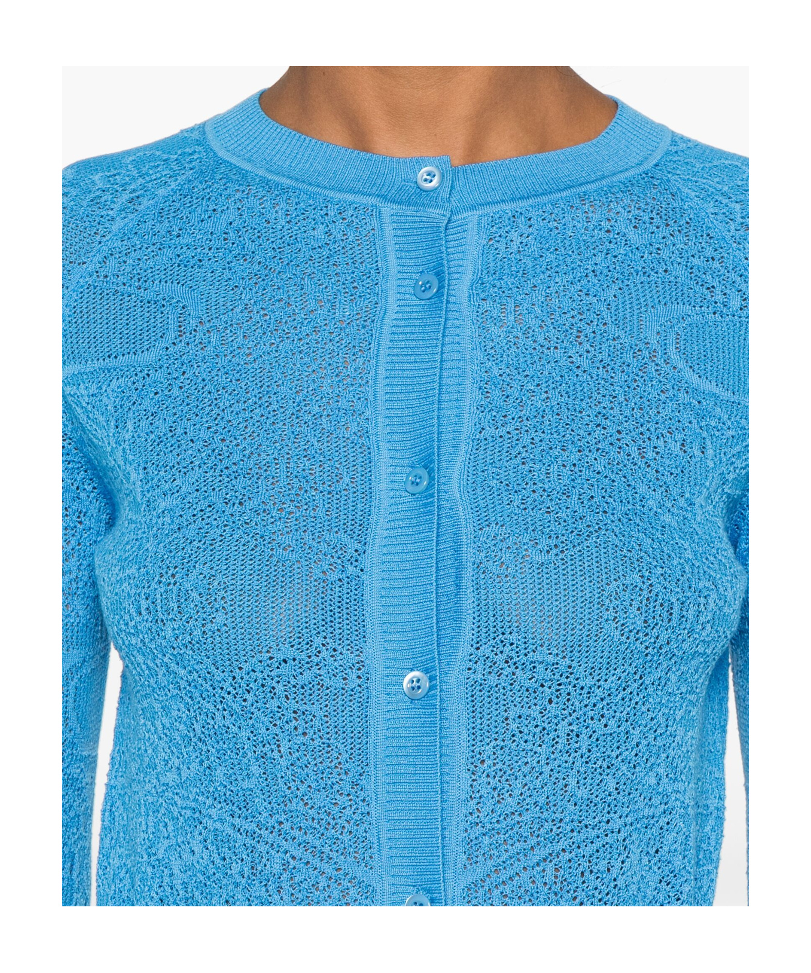 Ermanno Scervino Lace Cardigan In Blue