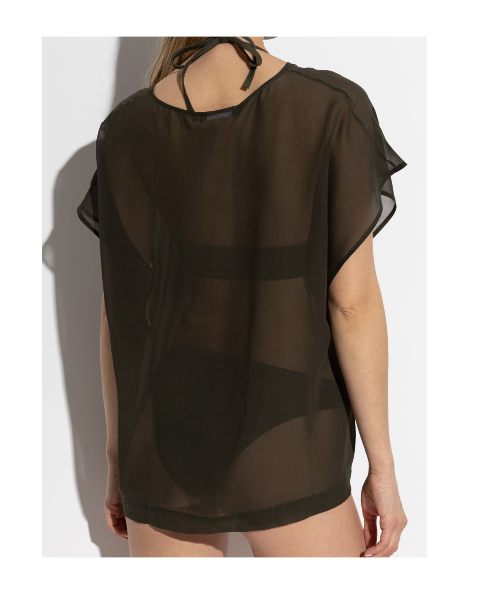 Balmain Short-sleeved Blouse In Black