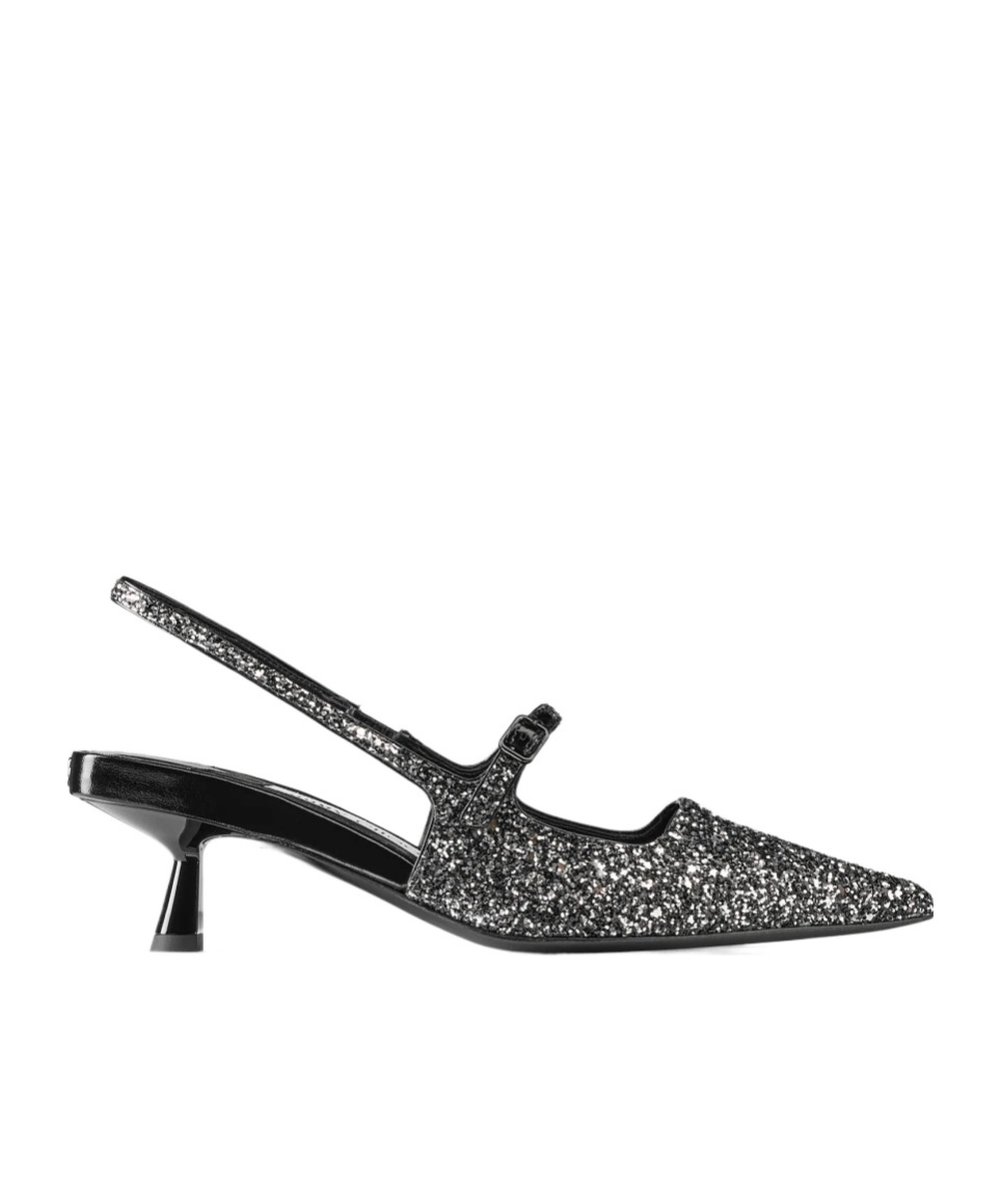 Jimmy Choo Sparkling 45mm Pointed Toe Slingback Pumps