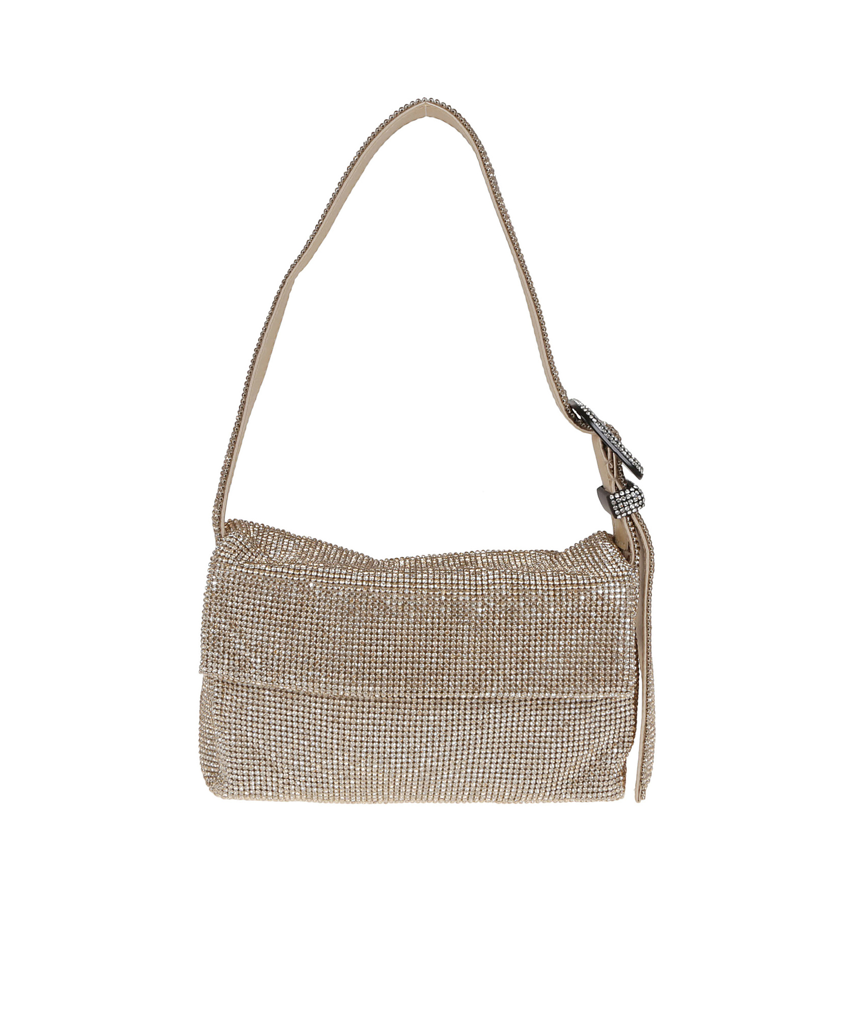 Benedetta Bruzziches Flap Shoulder Bag In Nude