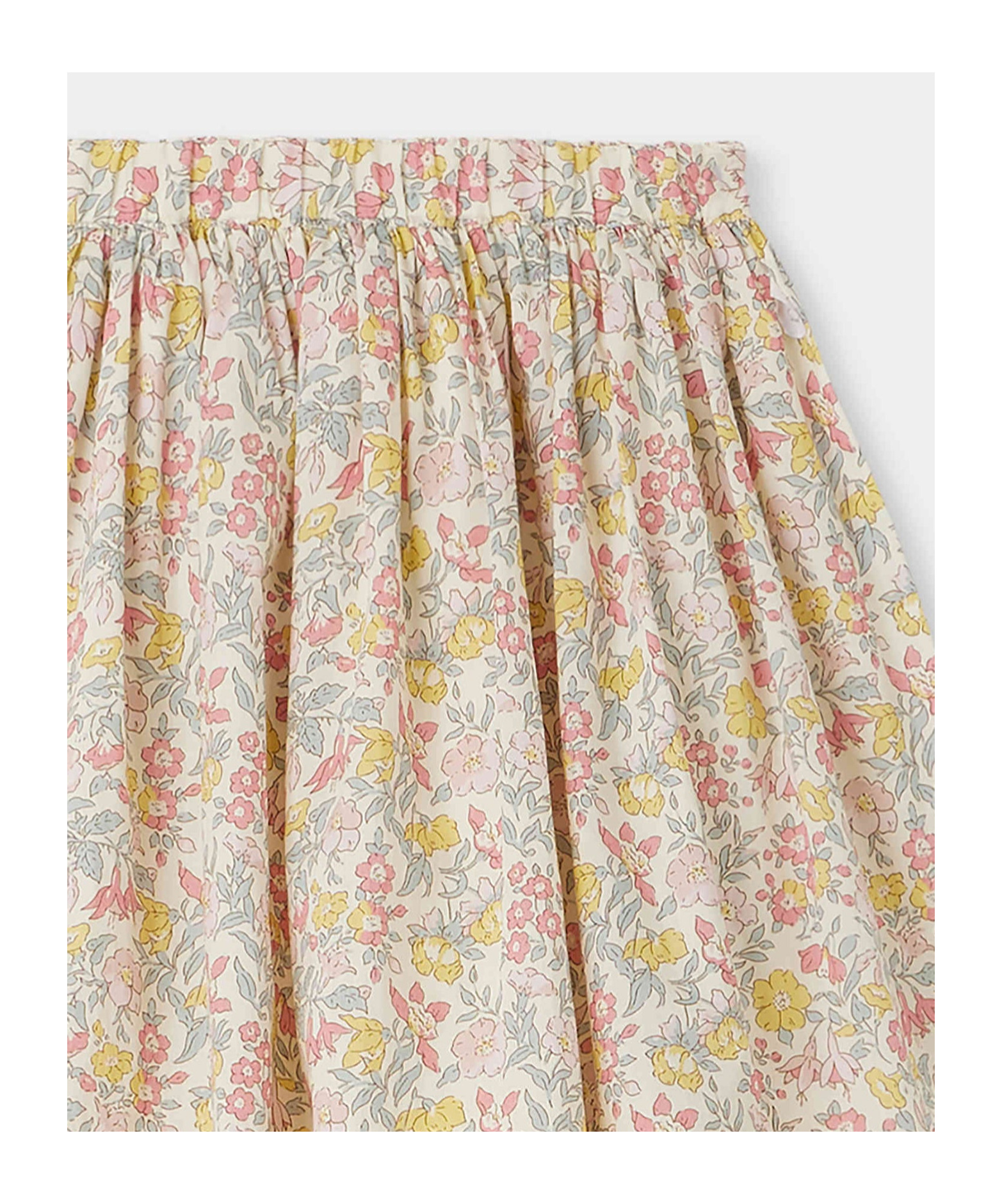 Bonpoint Jupe Floral-print Cotton Skirt In White