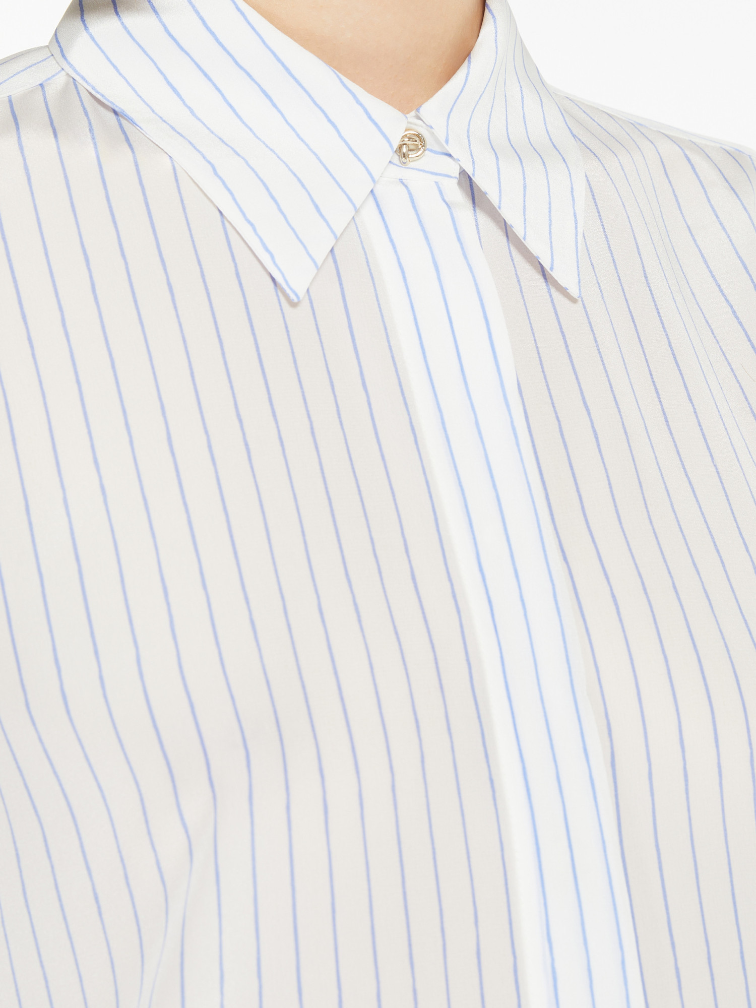 Max Mara Long-sleeved Shirt In White