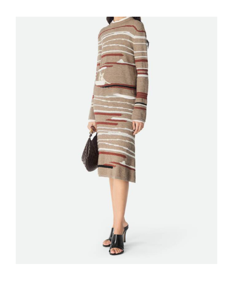 Bottega Veneta Rock Aus Leinen Und Baumwolle