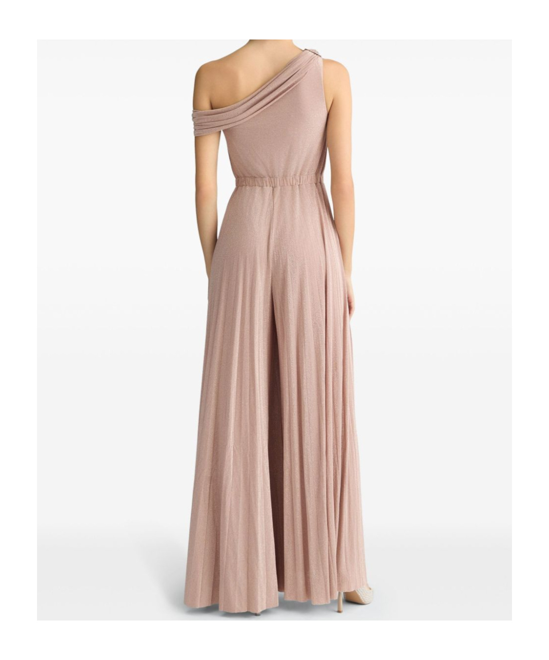 Liu •jo Liu Jo Elegant Powder Pink Sleeveless Evening Dress In Nude