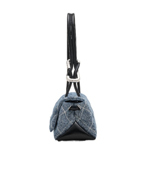 Marc Jacobs The Quilted Denim Mini Dual Shoulder Bag