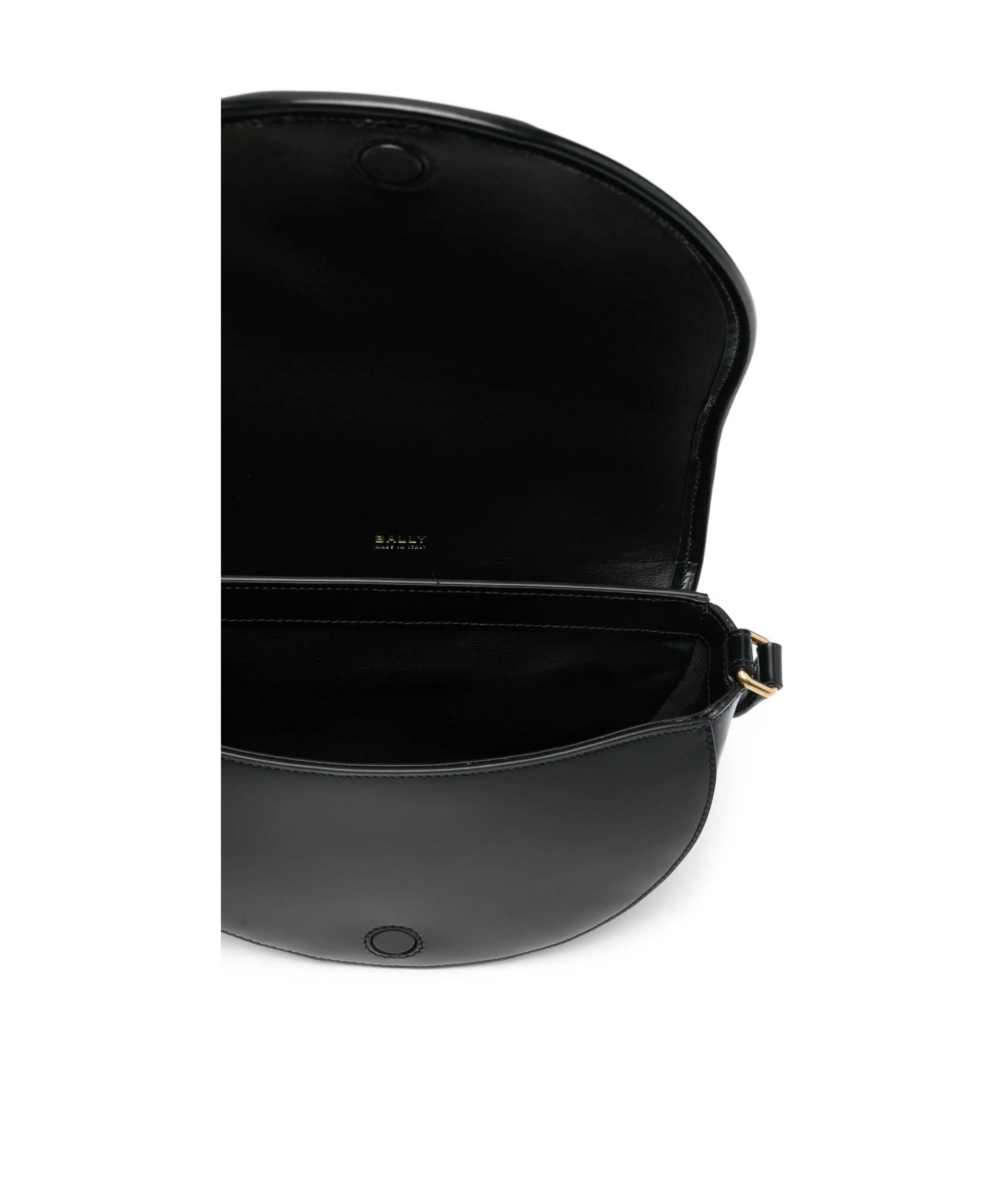 Bally Flap Shoulder Bag In Black