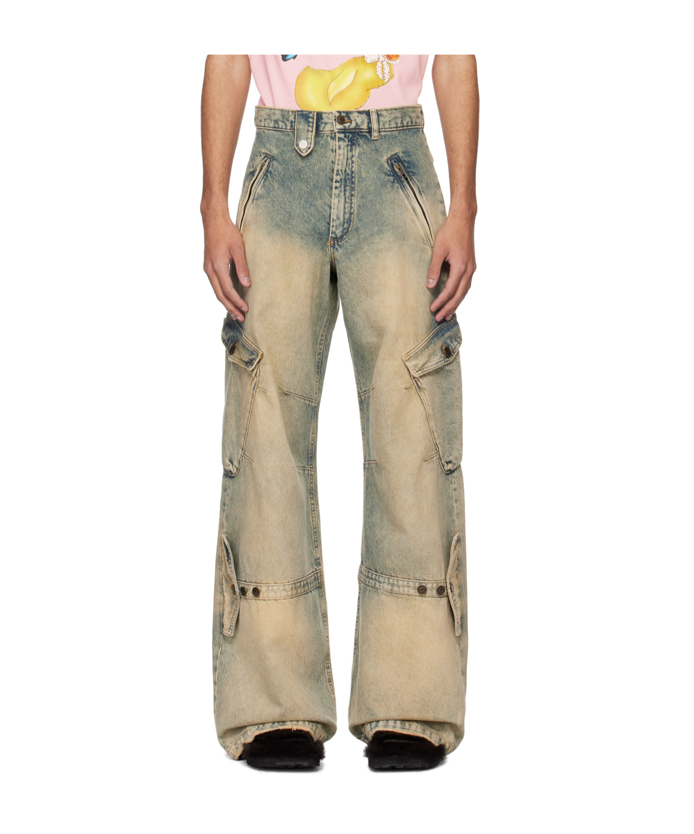 Egonlab Work Bag Jeans In Nude