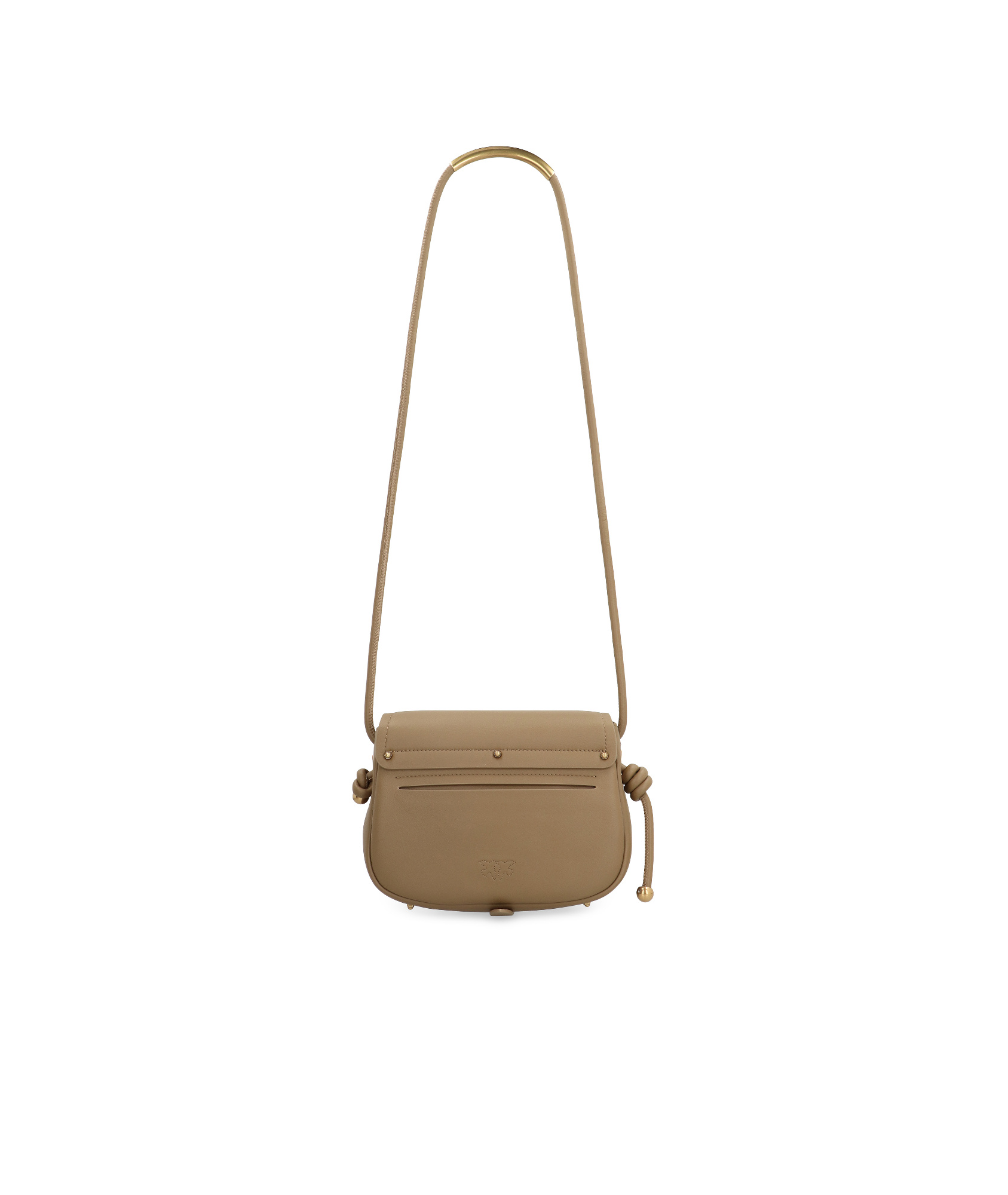 Shop Pinko Flip Shoulder Bag In Brown