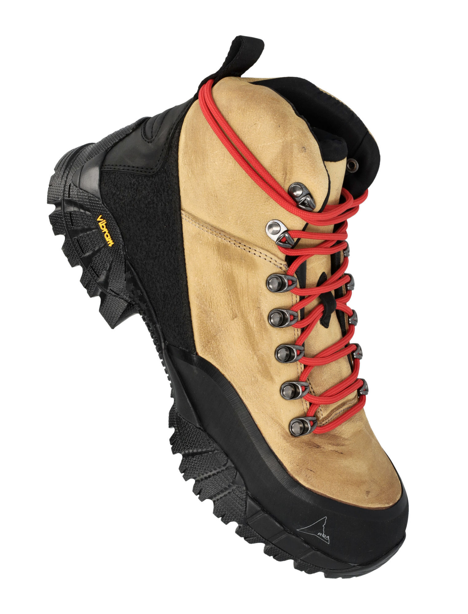 Roa Short Boots Lace-up Metal Eyelets In Brown
