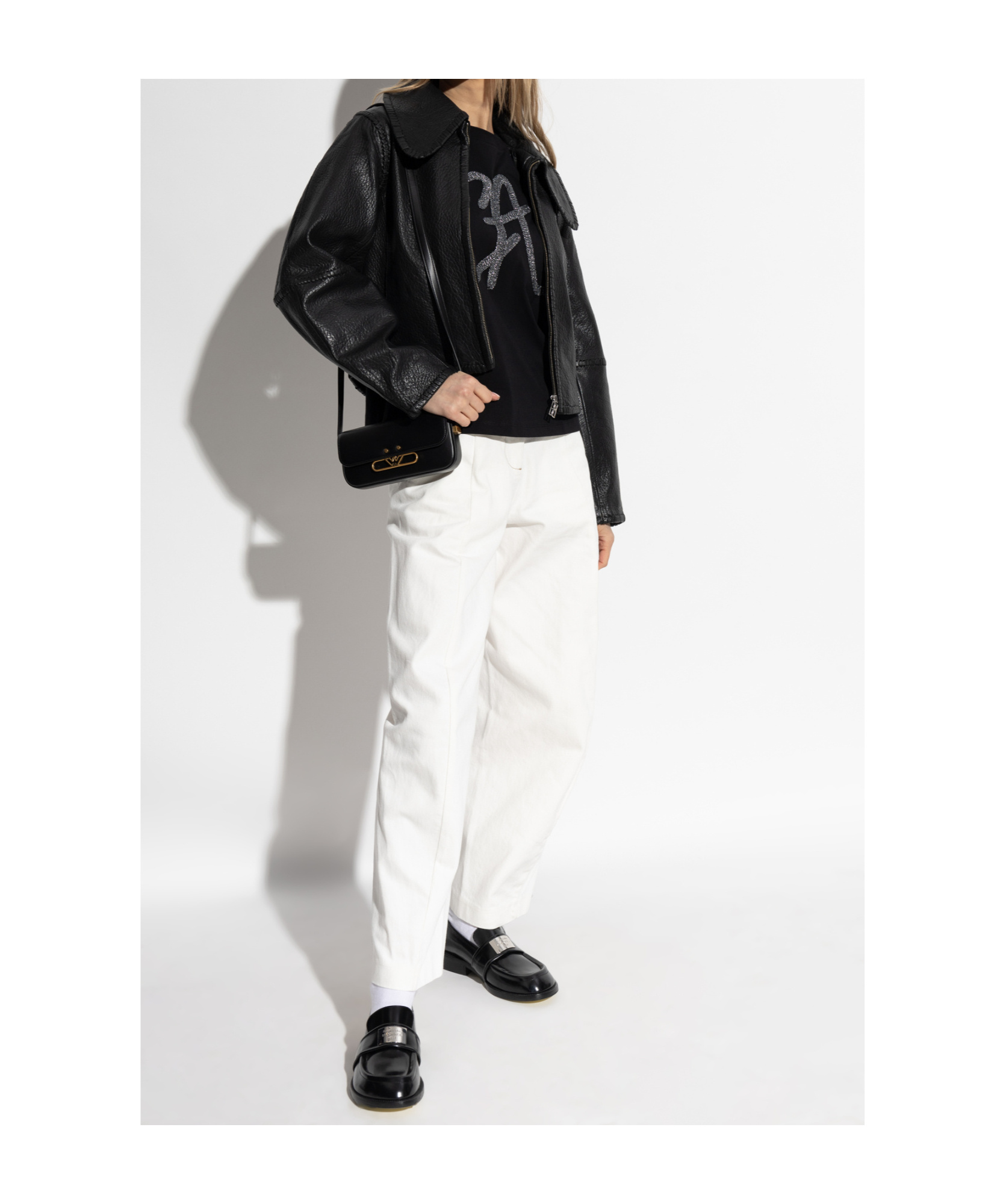 Emporio Armani T-shirt From The Sustainability Collection In Black