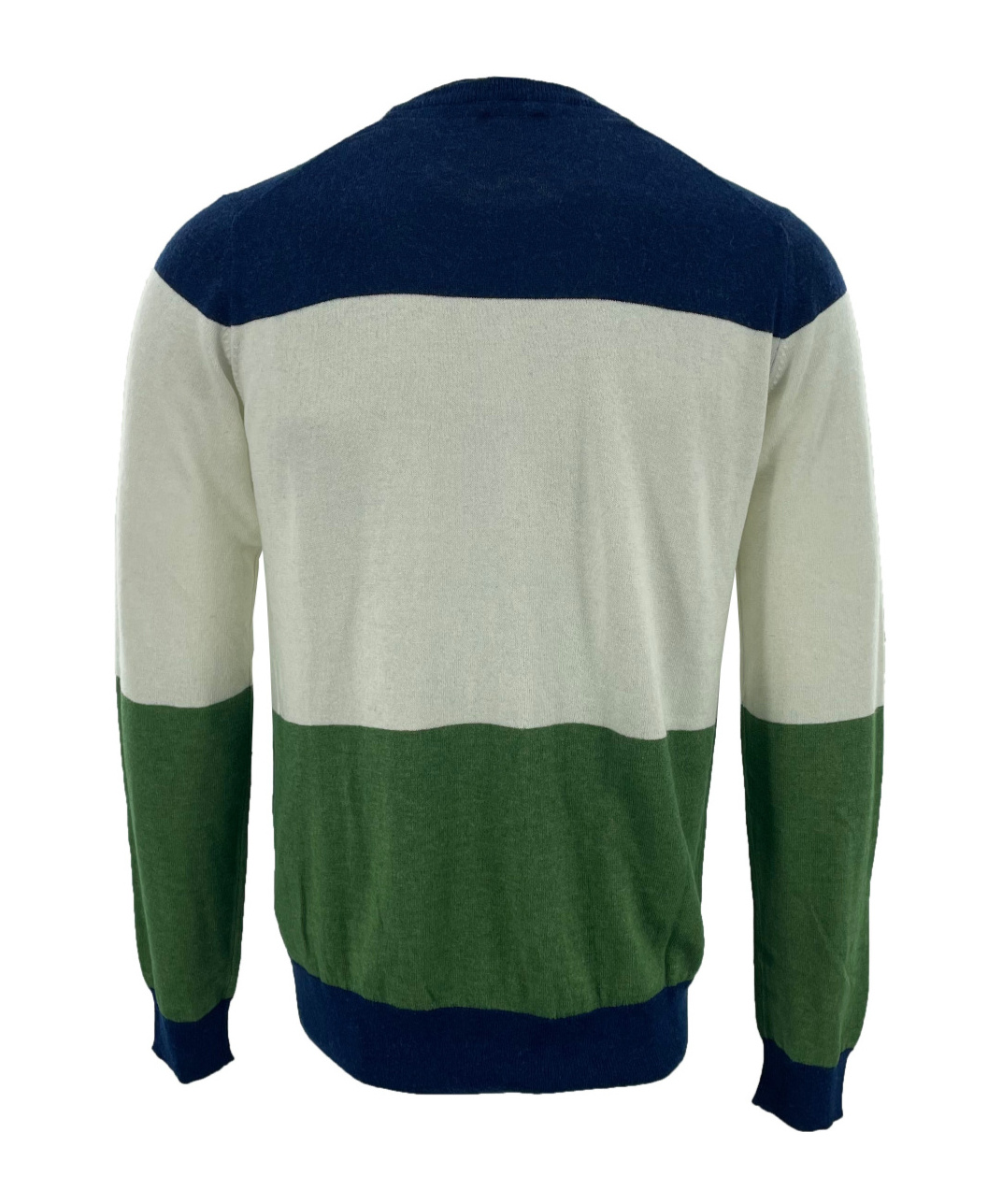 Armani Jeans Round-collar And Long-sleeved Sweater In Green
