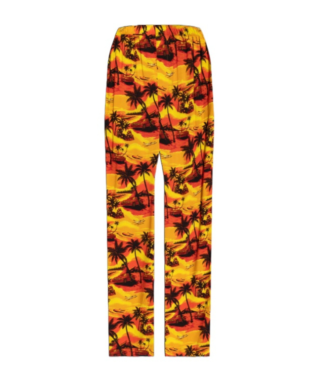 Balenciaga Hawaiian Car Pyjama Pants In Brown
