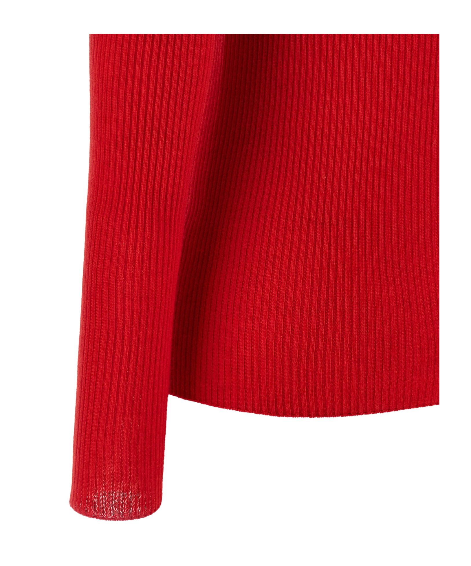 Fabiana Filippi Ribbed Virgin Wool And Silk Turtleneck Sweater In Red