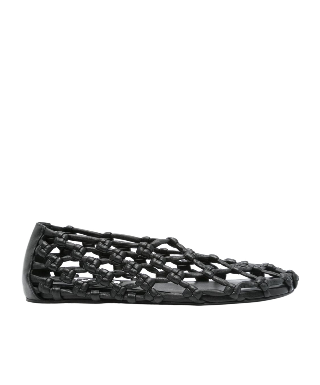 Jil Sander Knot-detail Ballet Flats In Black