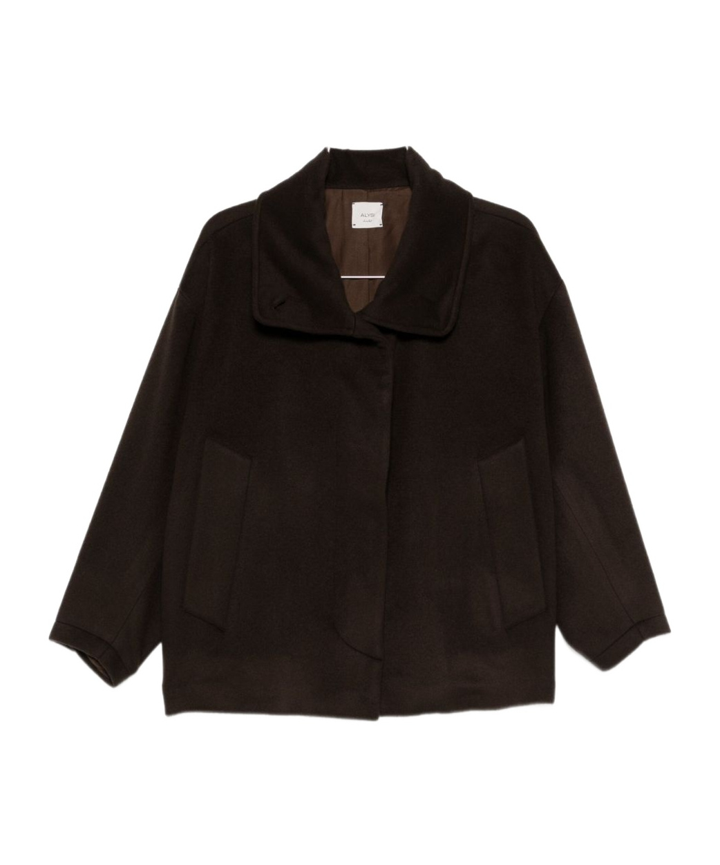 Alysi Lapel Casual Jacket In Brown