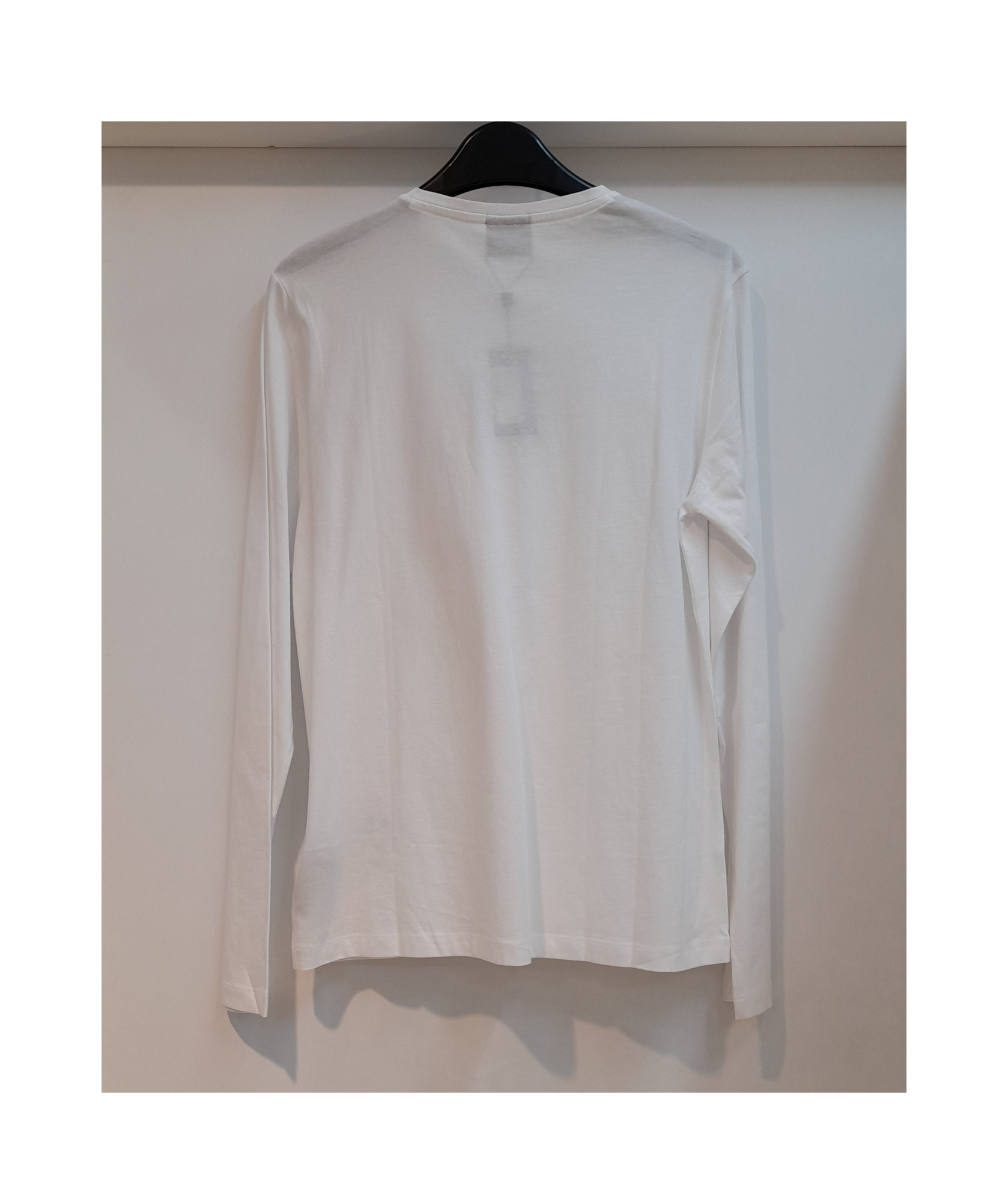 Hugo Boss Round Collar And Long-sleeved T-shirt In Gray