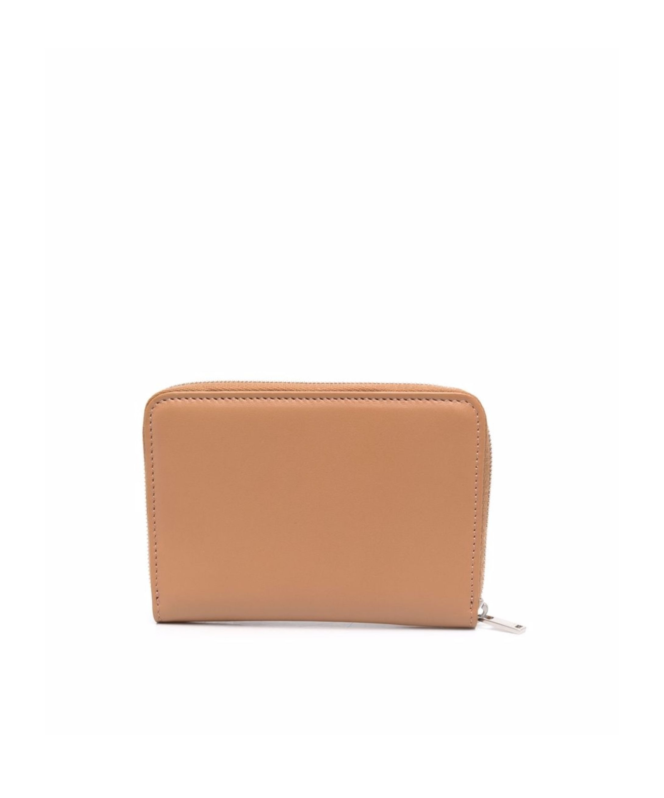 Jil Sander Zip-around Leather Wallet In Pink