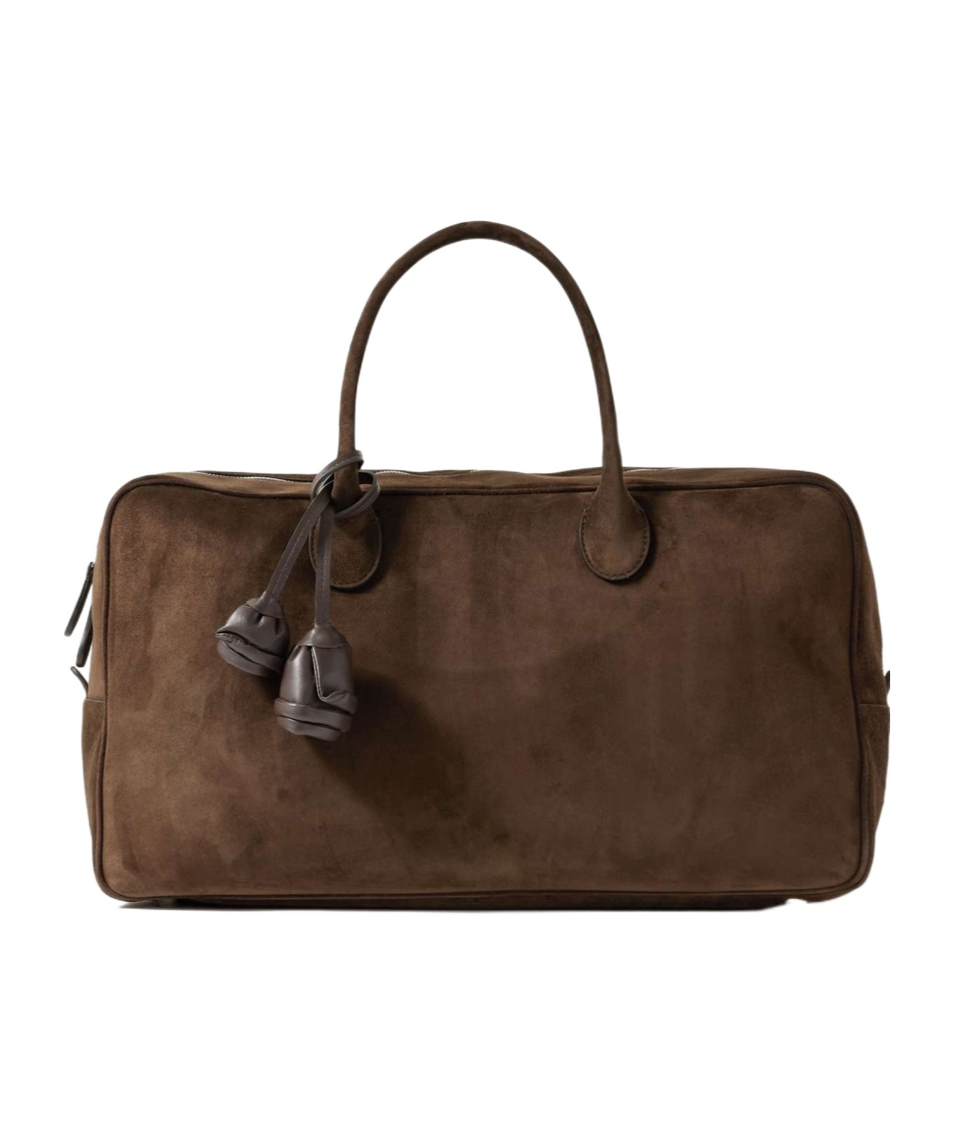 Magda Butrym Brigitte Large Leather-trimmed Suede Tote In Green