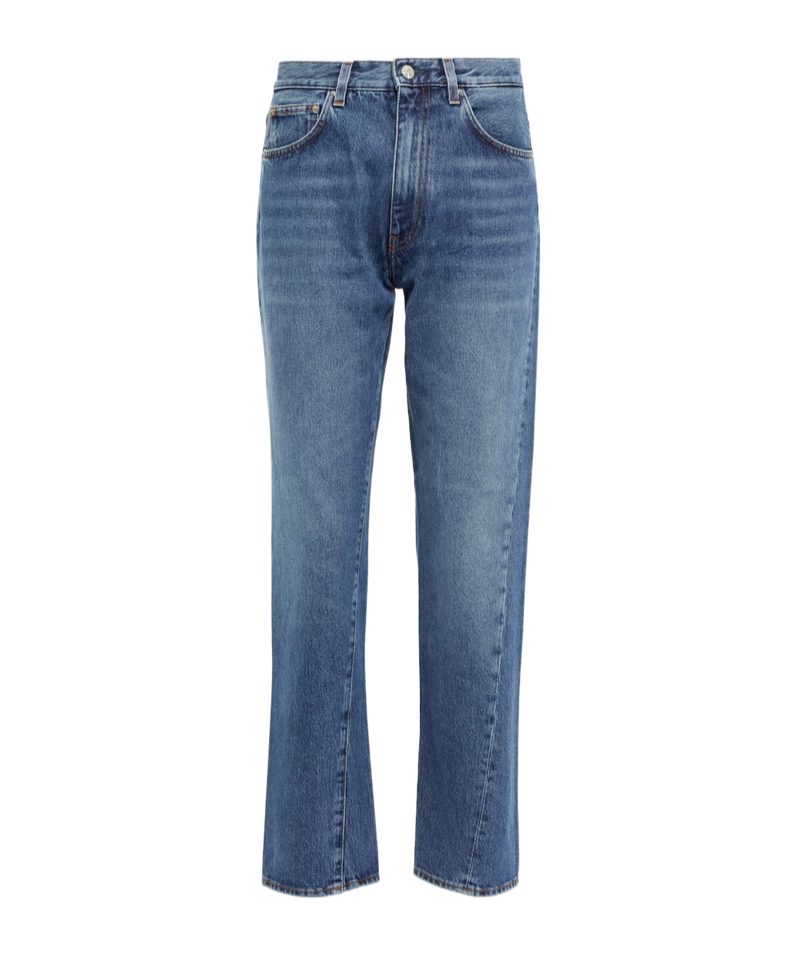 Totême Toteme Twisted Seam Slim Jeans In Blue