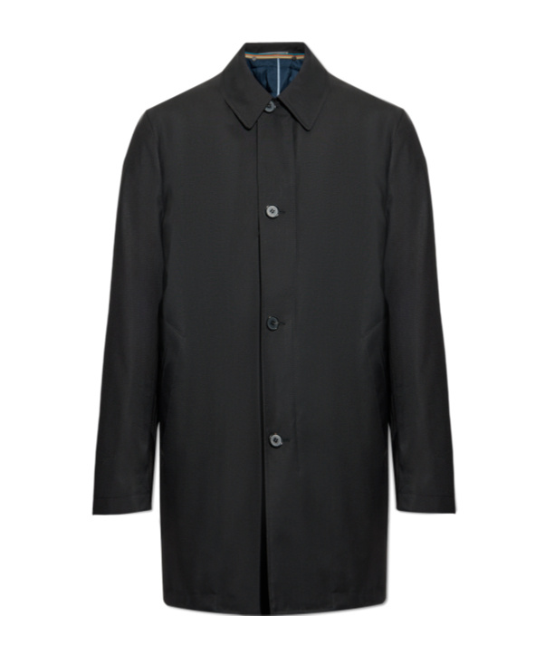 Paul Smith Wool Coat In Black