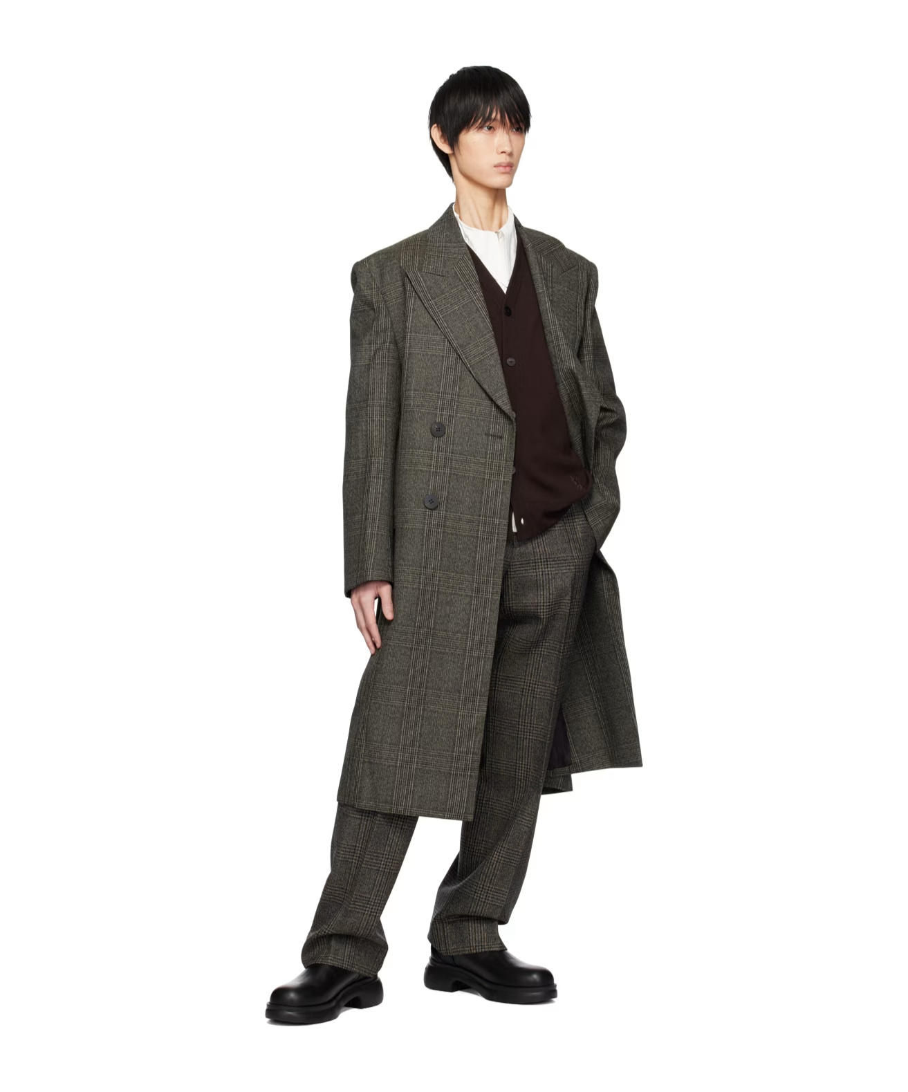Wooyoungmi Button Long-sleeved Cardigan In Black