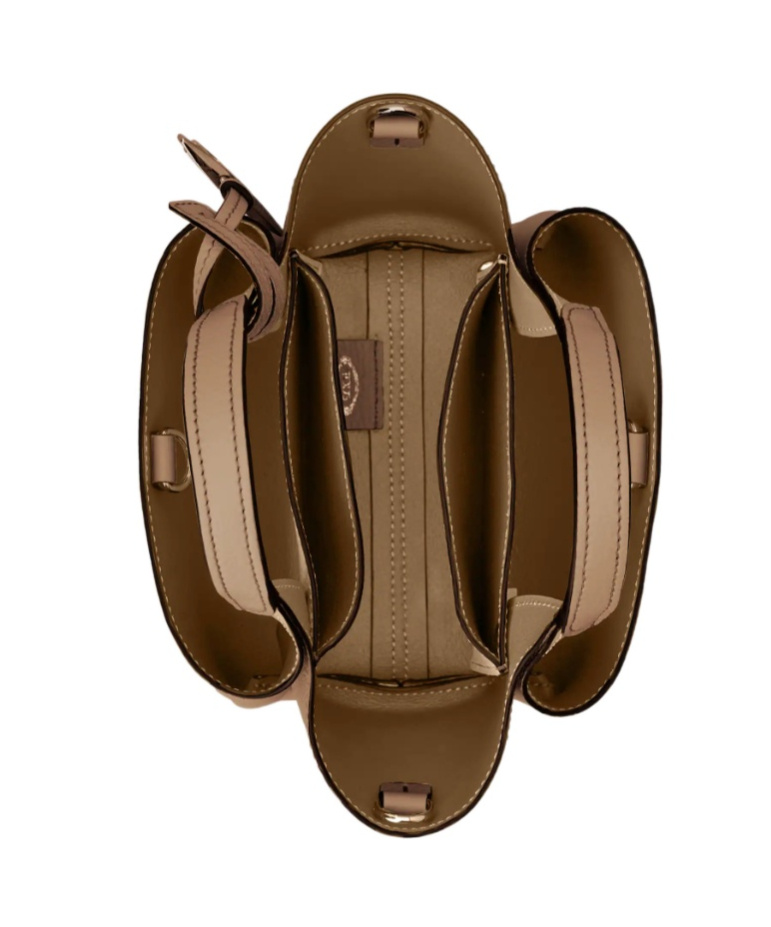 Tod's Double Handle Shoulder Bag In Brown