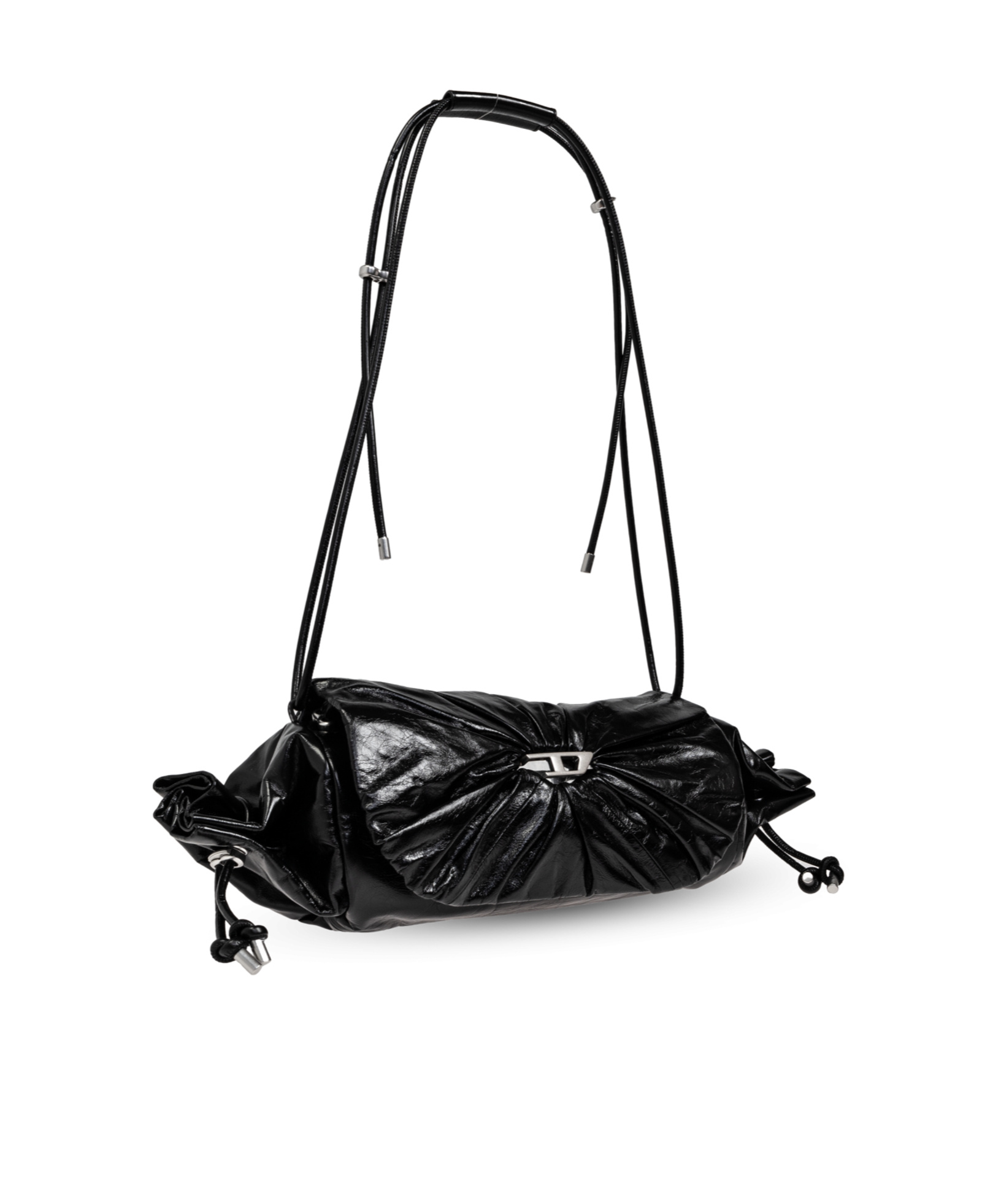 Diesel Cinch-d With Adjustable Strap And Drawstring Sides In Black