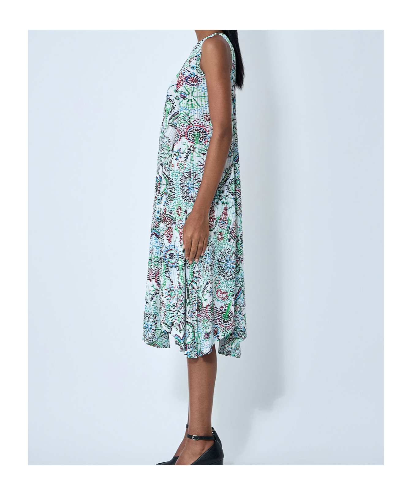 Issey Miyake Light Festival Dress In Multi
