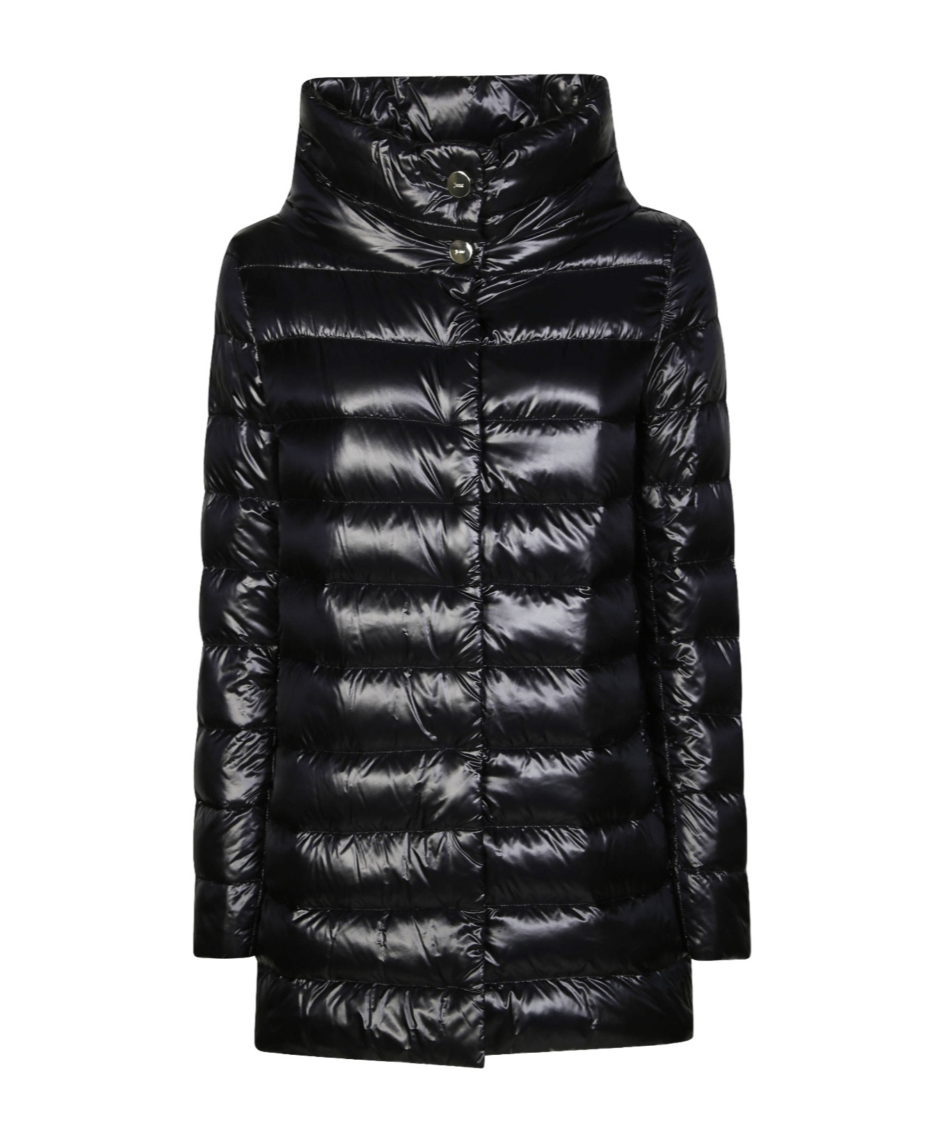 Herno Turtleneck Down Jacket In Black