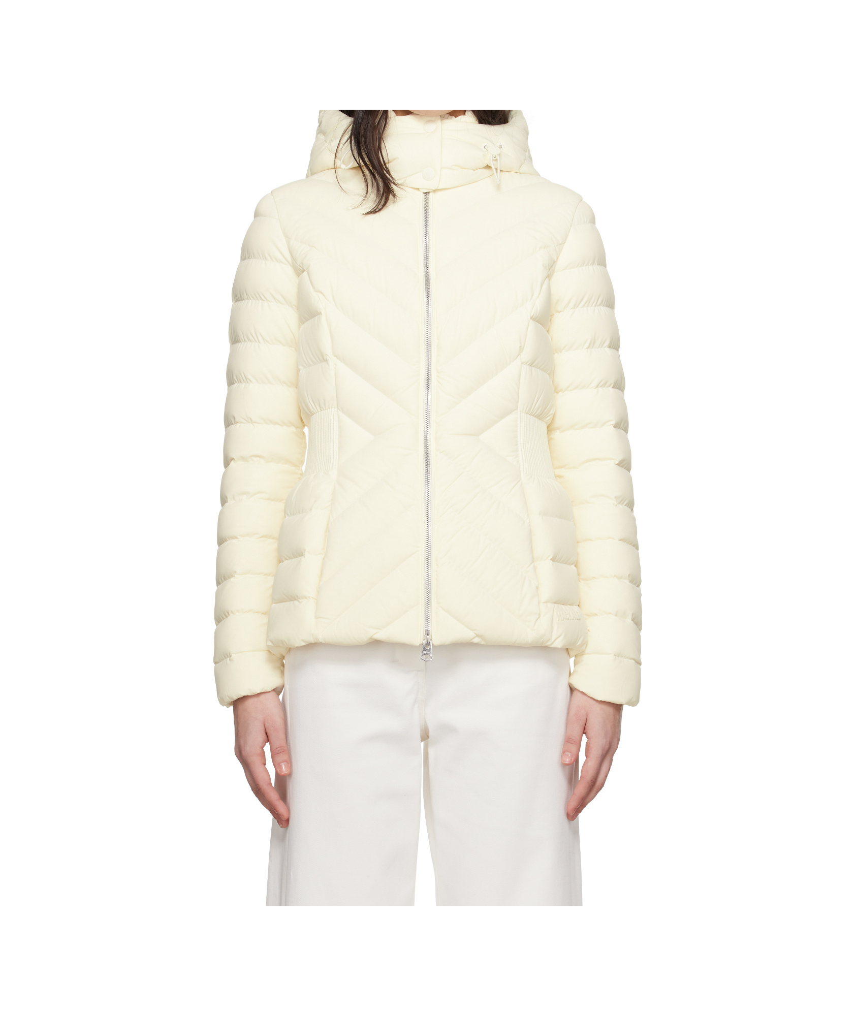 Mackage Off-white Idalee Hooded Light Down Jacket In Cream