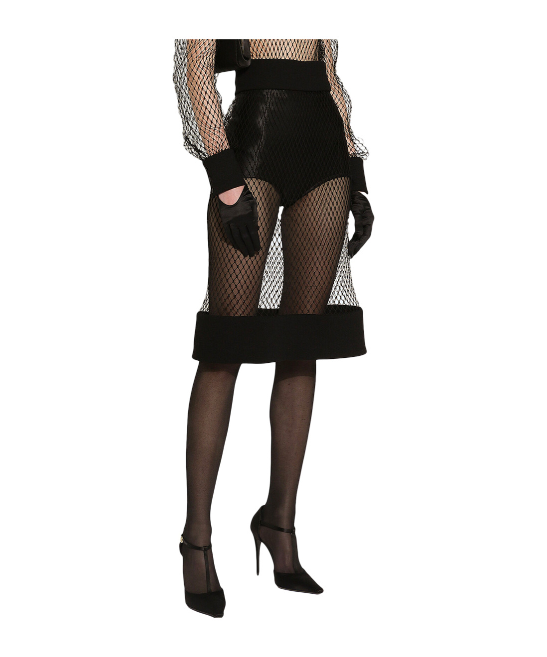 Dolce & Gabbana High-waisted Scallop-edge Briefs In Black