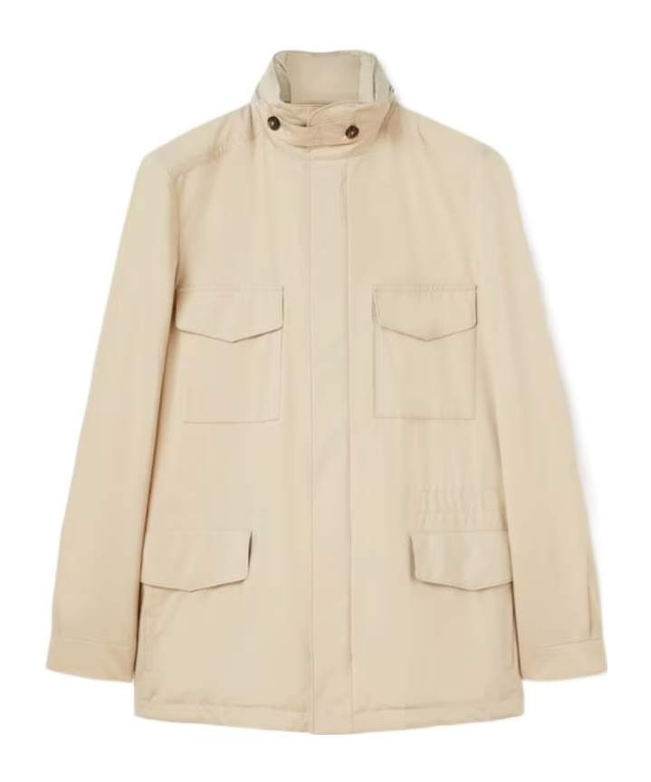 Loro Piana Traveller Mini Field Jacket In Neutral