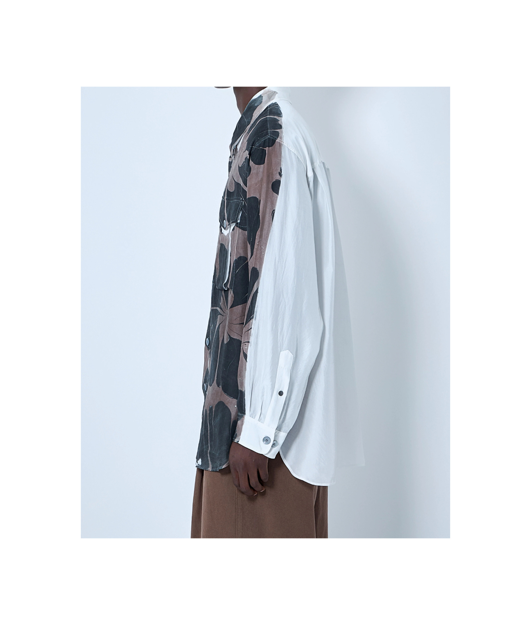 Dries Van Noten Men Floral Silk Shirt