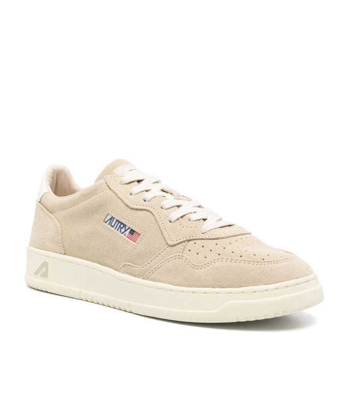 Autry Medalist Sneakers In White And Black With Suede