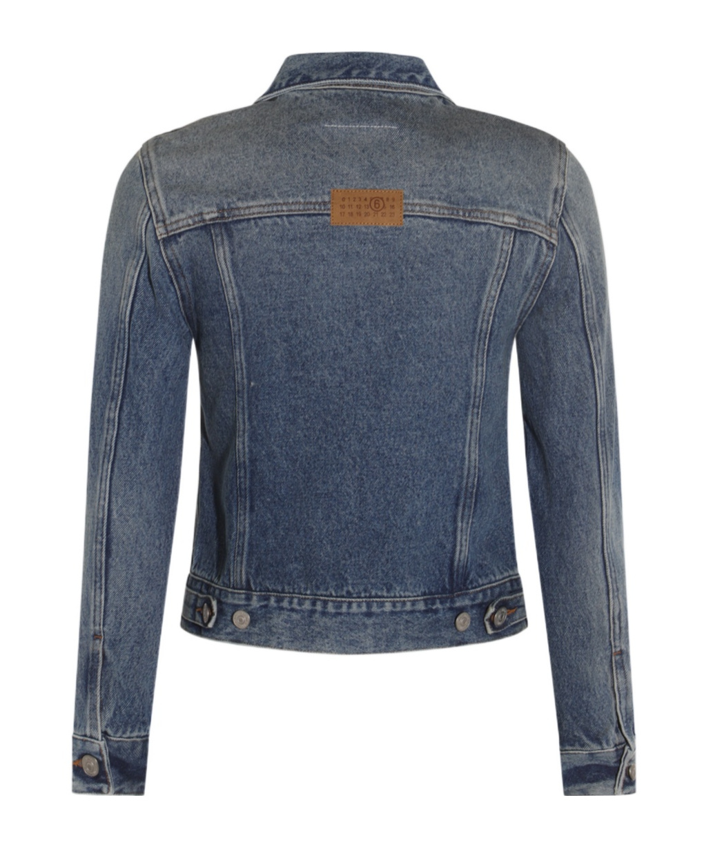 Mm6 Maison Margiela Casual Jacket With Long Sleeves And Contrast Panels In Multi