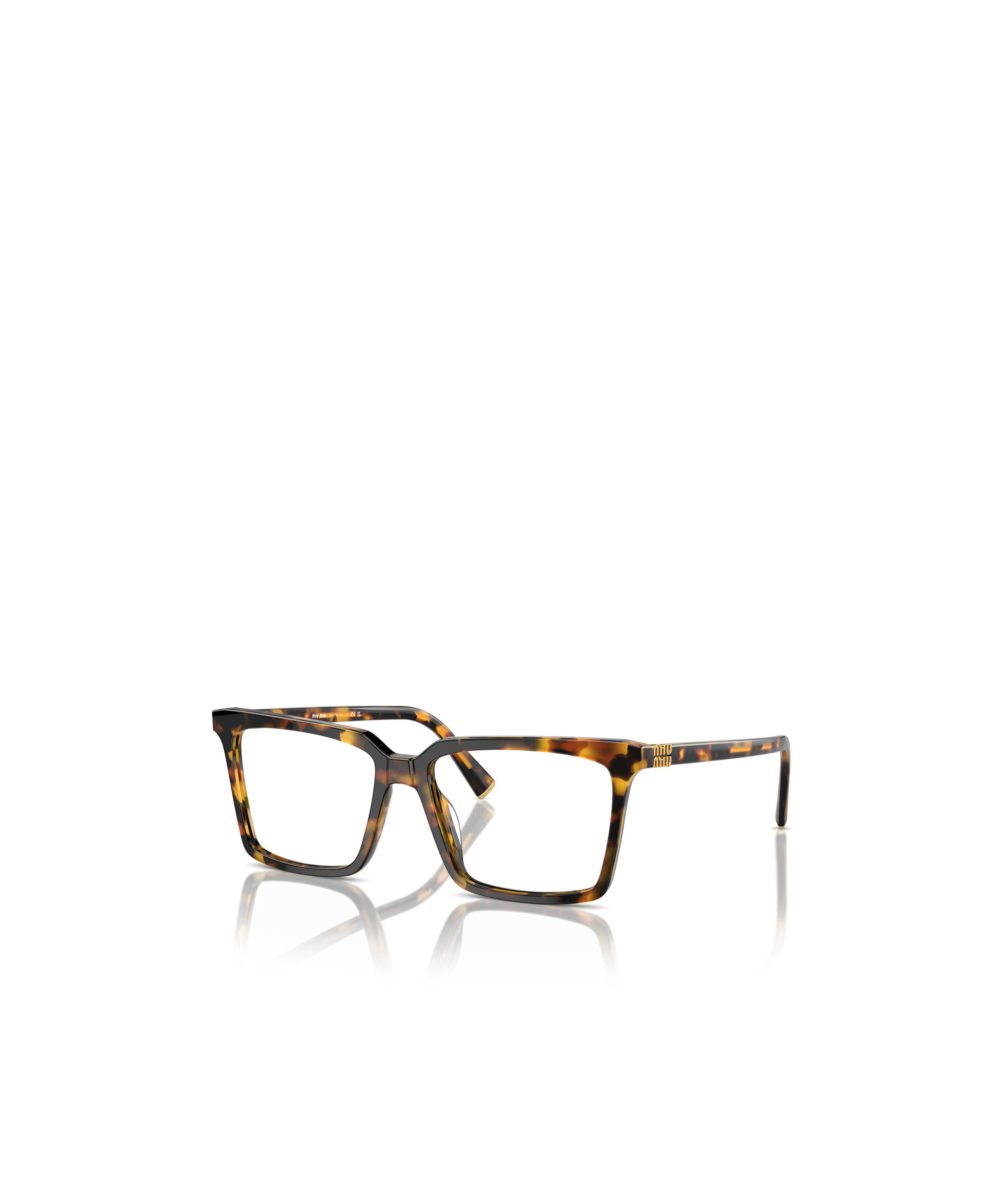Miu Miu Logo Flat Mirror In Black