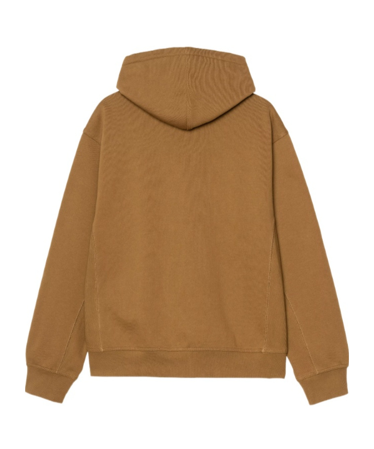 Carhartt Hooded American Script Jacket In Brown