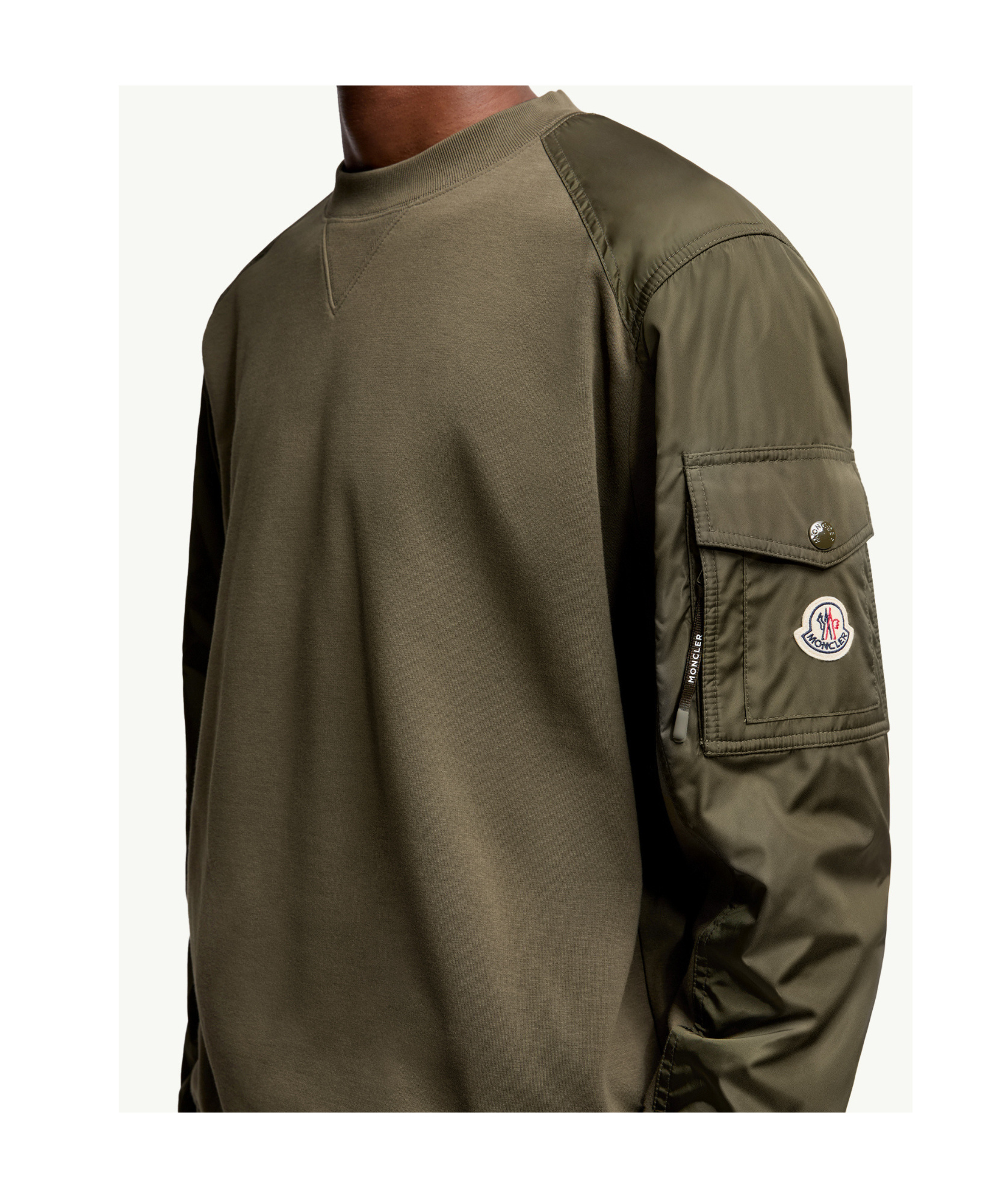 Moncler Cotton-blend Sweatshirt In Green