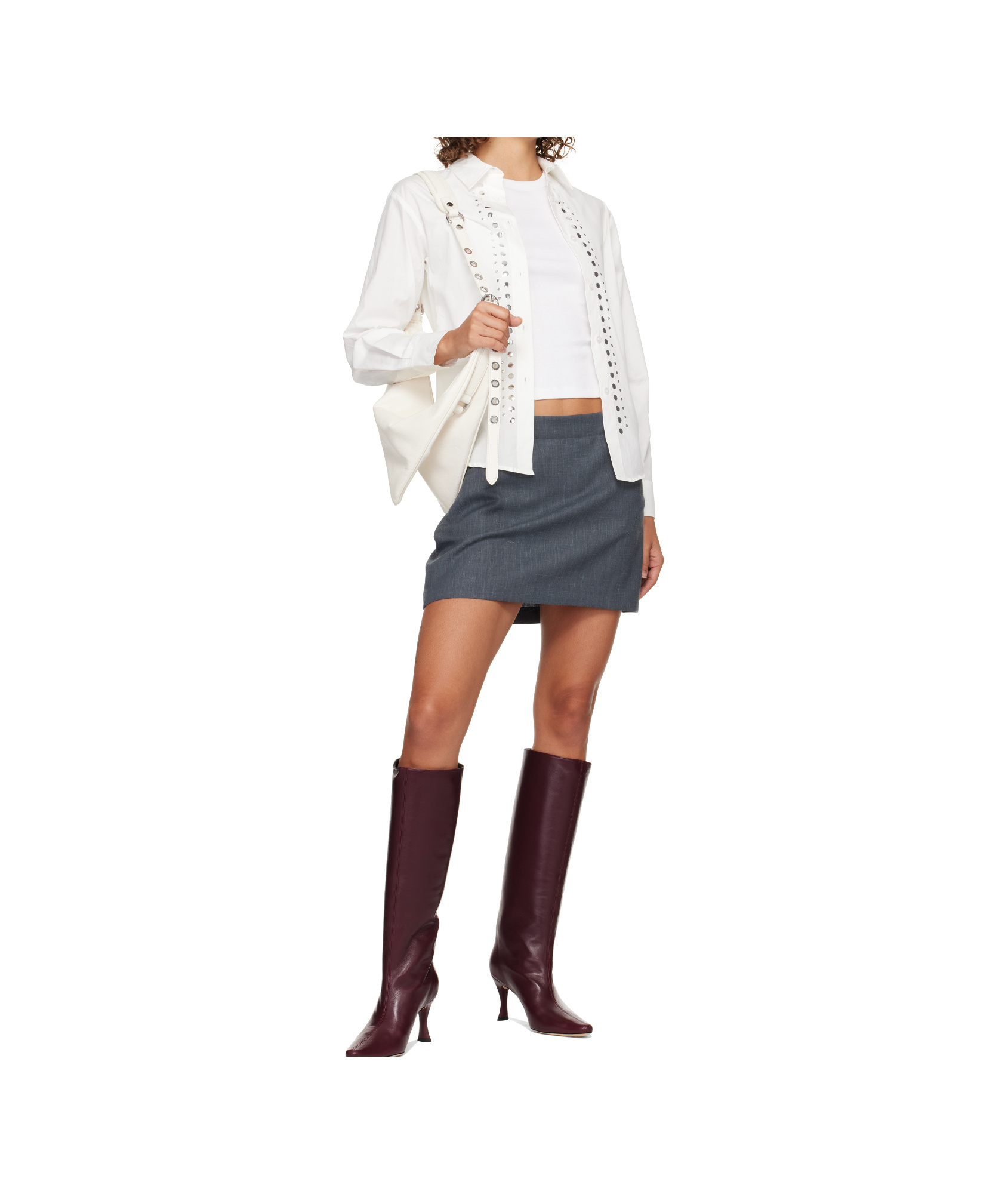By Far Burgundy Stevie 42 Knee-high Boots In Burgundy