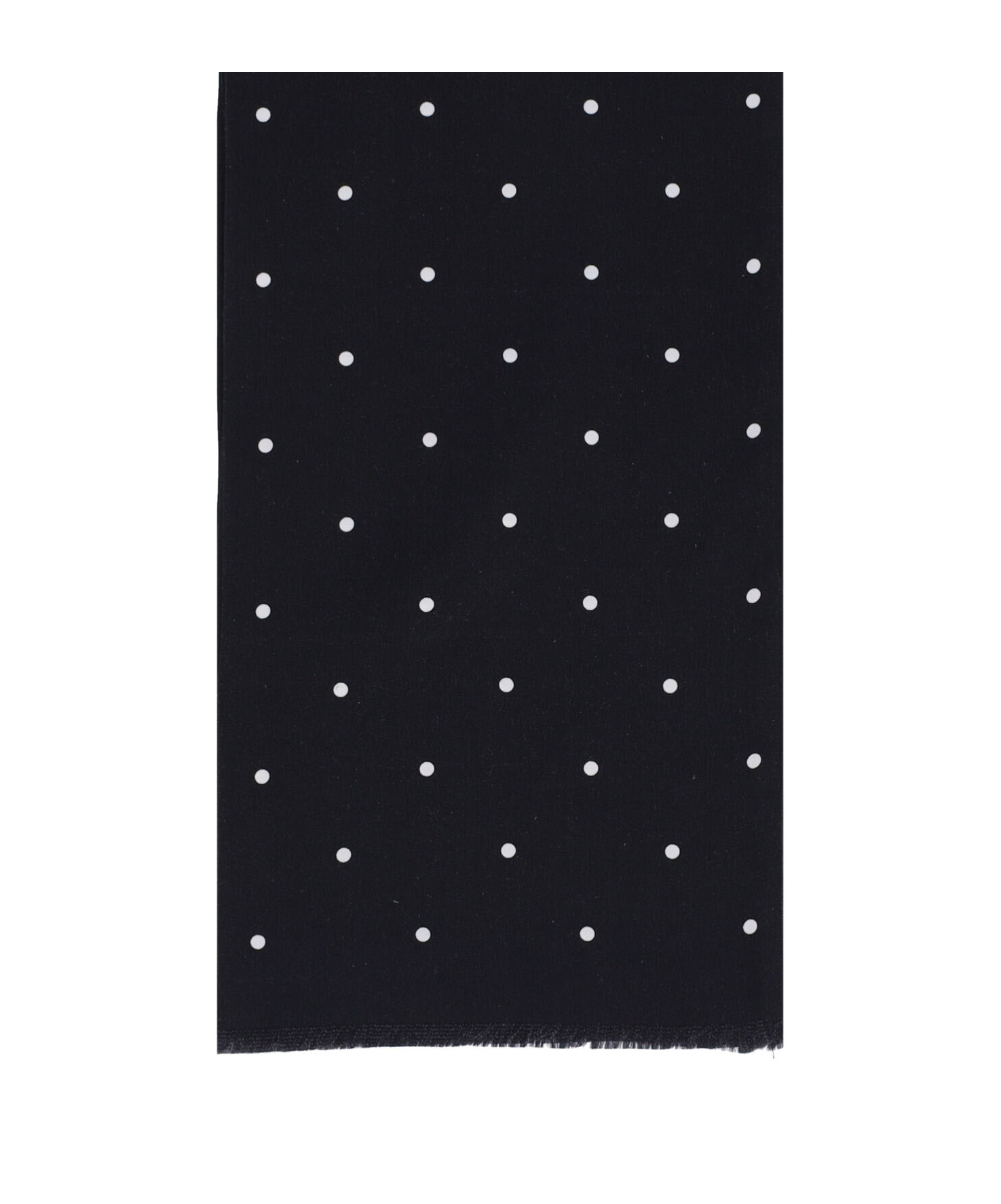 Destin Surl Printed Polka Dot Silk Scarf In Black