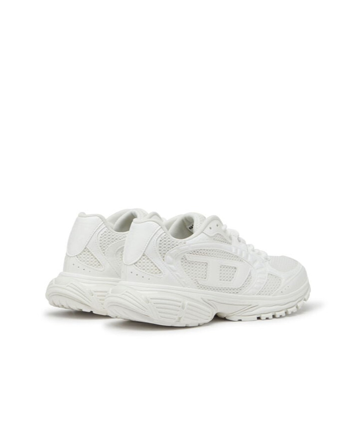 Diesel Woman Sneakers White Size 7.5 Textile Fibers In White